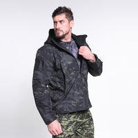 Vêtements tactiques Vêtements Usa Puffer Multicam Softshell Imperméable Noir Camouflage Polaire Hommes Extérieur Hiver Vestes Tactiques