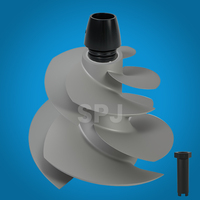 Jet ski à double hélice 9/14 à forte poussée pour eau de mer, compatible avec Yamaha VX Cruiser HO/VX Limited HO 155 mm
