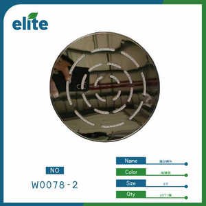 Elite Round Shower Head 6 Inches Stainless Steel High Pressure Jet Spray Bathroom Wall Mount Modern Design - Product Image 1