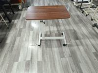 Table mobile réglable en hauteur pour lit d'hôpital, table de repas médicale ajustable pour patient