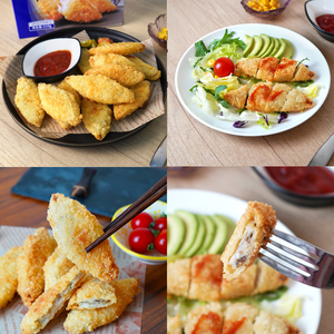 Comidas listas para comer Mariscos fritos Harina de pescado empanada congelada Filete de pescado de bacalao Comidas listas congeladas - Product Image 2