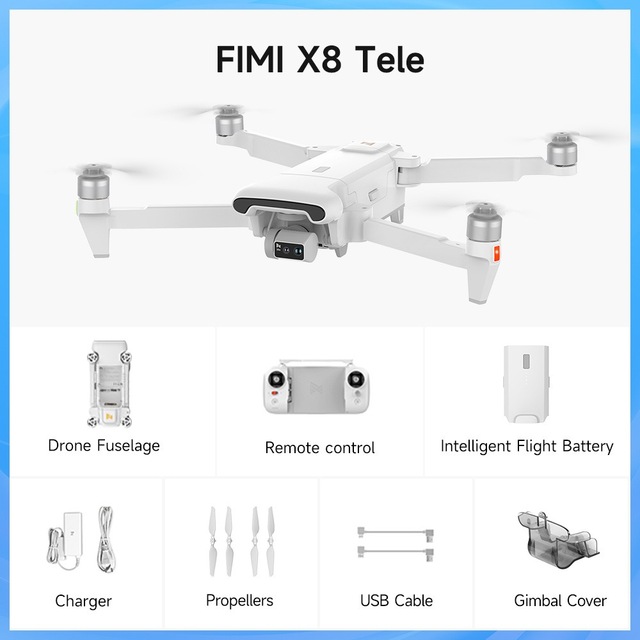 FIMI X8 TELE Drone - FIMI's New Long-Endurance Quadcopter for Aerial Photography