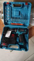 Nouvelle perceuse électrique au lithium 21V, tournevis électrique, ensemble d'outils de perçage manuel multifonctionnel portable pour la maison et l'extérieur