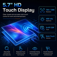 Mini PC portable tactile 5,7 pouces Intel N95 Windows 11 16+512 Go SSD pour la maison, les études et le divertissement