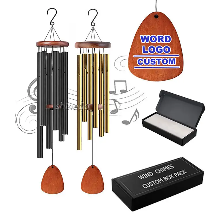 Custom Aluminum Sympathy Wind chimes Bereavement Gifts Outdoor 28/32 Inch Memorial Wind Chimes