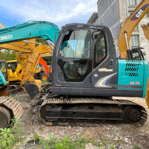 Excavadora Hidráulica de Orugas de Segunda Mano KOBELCO SK75 de 7.5 Toneladas, Excavadora Usada, Mayor Proveedor en Shanghái, en Stock - Product Image 1