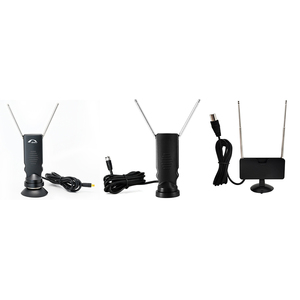 Mini antenne TV télescopique intérieure 40 Miles Réception du signal 1080P VHF UHF Chaînes locales gratuites pour Smart TV HDTV et TV <span class=keywords><strong>Turner</strong></span> - Product Image 4