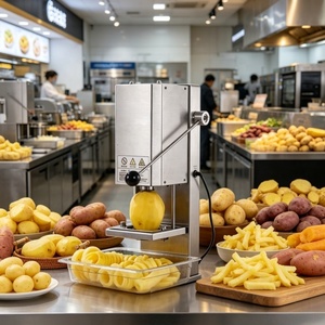 Coupe-<span class=keywords><strong>frites</strong></span> torsadées électriques commerciales, machine à découper les pommes de terre et les carottes en bâtonnets <span class=keywords><strong>pour</strong></span> utilisation en stand - Product Image 4