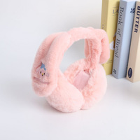 Penutup Telinga Tebal Musim Dingin untuk Anak Perempuan, Motif Kartun Lucu, Anti Dingin, Hangat, Berbulu, Kuromi