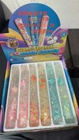 Tube souple transparent scintillant Kawaii anti-stress pour enfants et adultes, décoration de bureau, cadeau sensoriel pour fêtes