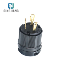 Prise de courant industrielle standard américaine NEMA L6-30P 30A 125V avec 3 prises