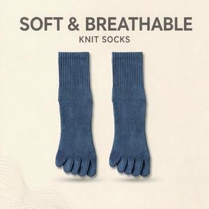Chaussettes unisexes <span class=keywords><strong>FiveFinger</strong></span> pour l'automne et l'hiver, mi-mollet, épaisses, avec semelle en tissu éponge, amorties, pour le basketball, absorbant la transpiration et résistantes aux odeurs - Product Image 3
