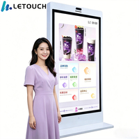 Kiosque de libre-service numérique IA avec écran tactile HD, terminal tout-en-un, lecteur de codes-barres, pour demandes, paiements et impressions en intérieur, aéroports et centres commerciaux