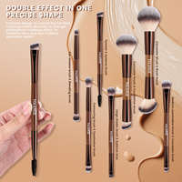 MAANGE 7 pinceaux de maquillage à double tête, coussin d'air, poudre, fond de teint, pinceaux cosmétiques, ensemble de pinceaux de maquillage professionnels