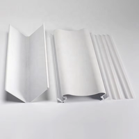 6000 Series LED Luminous Top Corner Line Lamp Angle d'angle intérieur à fente libre pour les plafonds de salon Plâtre exposé Métal