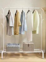 Support multifonctionnel pour vêtements, chapeaux, sol, simple, chambre à coucher, salon, organisateur de sacs, porte-vêtements