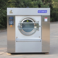Mesin Cuci Ekstraktor Stainless Steel Tugas Berat 100kg 220V untuk Laundry Industri, Hotel, Rumah Sakit & Layanan Linen