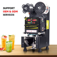 Machine de scellage automatique de gobelets en plastique de haute qualité, type entièrement automatique, et scelleuse de gobelets en plastique pour bubble tea de table