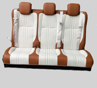 Sièges de voiture Autoliuma 3 places en cuir PU, pliables en trois parties, luxueux, personnalisables, confortables, pièces modifiées pour camping-car, monospace, fourgonnette