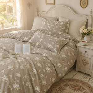 Juego de Ropa de Cama Floral de Algodón de 3 Piezas, Tamaño Queen, Estilo Vintage con Lazo, Envío Directo desde la UE, Distribuidor Local en Polonia - Product Image 6