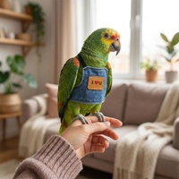 Harnais de marche et de vol pour oiseaux, solide et mignon, pour petit perroquet, perruche, caturra, et autres oiseaux de compagnie
