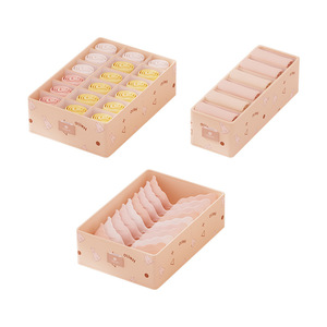 Soft Woolen Compartmentalized <b>Storage</b> <b>Box</b> For Underwear And Briefs <b>Drawer</b> Organizer Foldable Rectangle 1-3L Non-Woven Fabric - Product Image 4