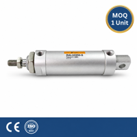 Cilindro Neumático Ajustable con Cojín de Aire, Serie RAL, Doble Acción, Mini Cilindro, Control de Velocidad de Precisión, Aluminio