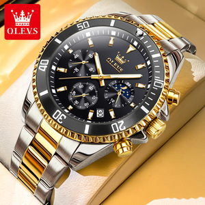 OLVES 2870 Relojes de hombre Marca superior Reloj de negocios Hombres Cronógrafo Reloj de pulsera de cuarzo Fecha Hombre Relogio Masculino - Product Image 2