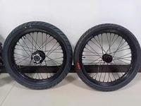 Roues Talaria MX4 Supermoto, jeu de jantes de 17 pouces pour moto électrique tout-terrain Sting MX3 R, moyeu CNC, roues et pneus de moto