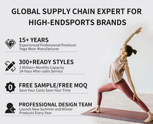 بنطلون يوجا نسائي مخصص بشعار خاص، بنطلون رياضي عالي الخصر للتمارين الرياضية واليوجا مع جيوب للتحكم في البطن - Product Image 6