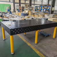 Plateforme de soudage flexible 3D poreuse et accessoires de positionnement, usine chinoise vendant des tables de soudage avec accessoires.