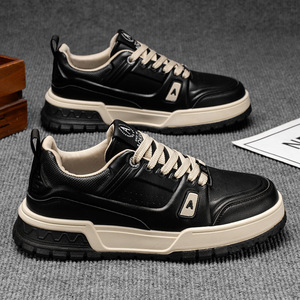 Men's <b>Shoes</b> 2025 Autumn New Youth Style Outdoor Trendy Design Waterproof Mesh Upper Thick Sole <b>Height</b> <b>Increasing</b> Running Casual - Product Image 2