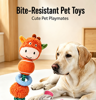 Jouet à mâcher pour animaux de compagnie de taille moyenne, mignon, pour le jeu quotidien, best-seller, jouet sonore pour chien, matériau sûr, résistant aux morsures, couineur, durable, portable