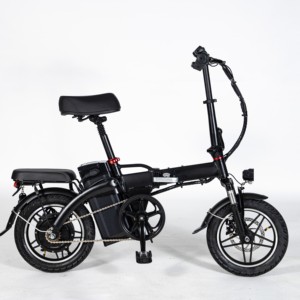 Vélo électrique pliable en aluminium de 14 pouces, moteur sans balais à moyeu arrière, 250 W, 40 km/h, batterie 48 V 10 Ah, modèle Travel Hb1, directement de l'usine - Product Image 5