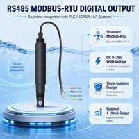 Capteur numérique de pH et de température en ligne avec RS485 Modbus et compensation automatique de la température pour les systèmes de qualité de l'eau
