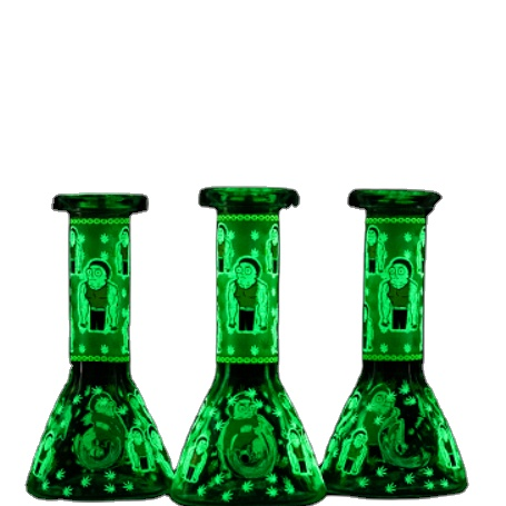 Лидер продаж, стеклянные курительные Бонги, новинка 2021, кальян, подарок на Хэллоуин, светящиеся аксессуары для курения, стеклянные трубы для воды, Бонго