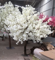 Cherri Blossom Tree Blanc Faux Toile de Fond De Mariage Fleur Arche Artificielle Faux Arbre De Fleurs De Cerisier Pour Le Mariage