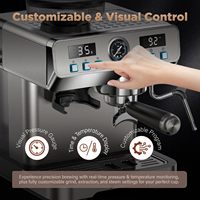 Machine à expresso Anbolife en gros avec moulin intégré, 20 bars, machines à expresso professionnelles pour la maison, cafetière tout-en-un