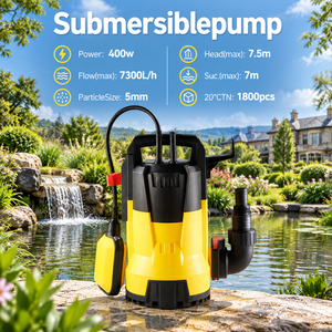 <span class=keywords><strong>Pompe</strong></span> de vidange submersible pour usage domestique 400W avec contrôle automatique du niveau pour <span class=keywords><strong>piscine</strong></span>, réservoir d'<span class=keywords><strong>eau</strong></span> de pluie et évacuation des inondations - Product Image 1