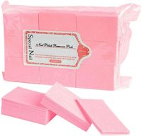 1000 pcs/Lot de lingettes dissolvant de vernis à ongles tampons de coton 4 couleurs lingettes non pelucheuses en fibre de coton lingettes nettoyantes pour ongles outil de manucure