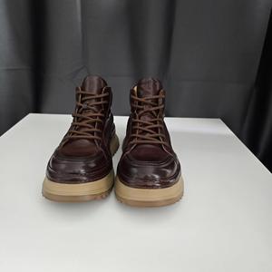 High Quality Horsehide Ankle <b>Boots</b> for Men's Outdoor Hiking-Durable Waterproof Breathable Winter Autumn Style - Product Image 6