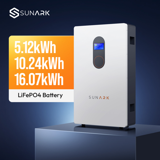 SunArk Powerwall Lifepo4 Lithium Battery 15kWh 10kWh 48V 51.2V 200Ah 300Ah Home Energy Storage Lithium Iron Phosphate Battery