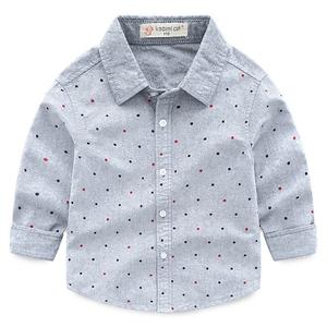 Ropa para Niño, Camisa de Algodón con Estampado de Lunares y Manga Larga, con Apliques de Bolo, de 3 a 8 Años, Uno de los Diez Productos Más Vendidos en China - Product Image 2