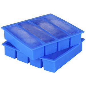 Bac à glaçons en silicone de qualité alimentaire, écologique, forme rectangulaire longue, outil de fabrication de crème glacée facile à utiliser - Product Image 1