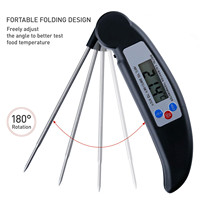 Termometer Daging Digital dengan Baja Tahan Karat, Pemindai Suhu 304