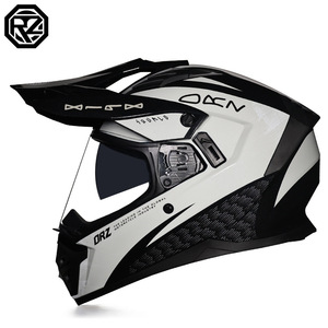 <span class=keywords><strong>Casque</strong></span> de <span class=keywords><strong>moto</strong></span> Orz Full avec double visière, ventilation ABS, pour hommes et femmes, pour la route, le tout-terrain, les rallyes, les longues distances et les excursions - Product Image 6