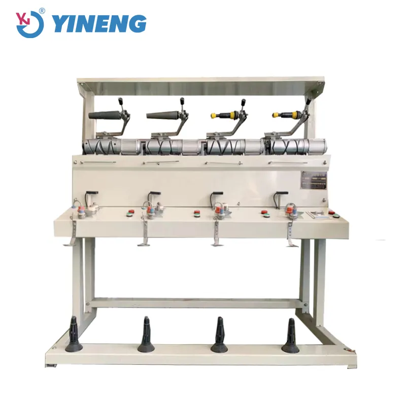 Automatic High Speed Paper Bobbin Tape Rewinder Textile Lace Ribbon Loom Pulling Yarn Winder Machine /Textile machinery