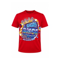 T-shirt personnalisé pour événements de cheerleading, unisexe, manches courtes, imprimé graphique, esprit d'équipe, compétition, danse, cheerleading, bleu royal
