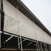 Nouveaux rideaux manuels imperméables en PE pour volailles, porcs, bovins, fermes, rideaux de refroidissement pour fermes Sunfast