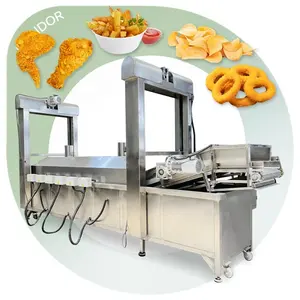 Convoyeur Friteuse Continue Poulet Broasté Falafel Croustillant Machine Automatique Fry Turquie Française